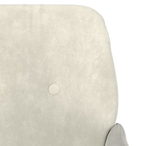 vidaXL Armchair Cream 62x79x79 cm Velvet