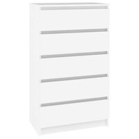 vidaXL Drawer Cabinet White 60x36x103 cm Engineered Wood, white vidaXL Drawer Cabinet White 60x36x103 cm Engineered Wood