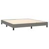 vidaXL Bed Frame without Mattress Dark Grey 180x200 cm Super King Fabric