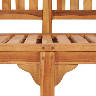 vidaXL Banana Bench 151 cm Solid Teak Wood,  vidaXL Banana Bench 151 cm Solid Teak Wood