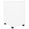 vidaXL Mobile File Cabinet White 39x45x67 cm Steel