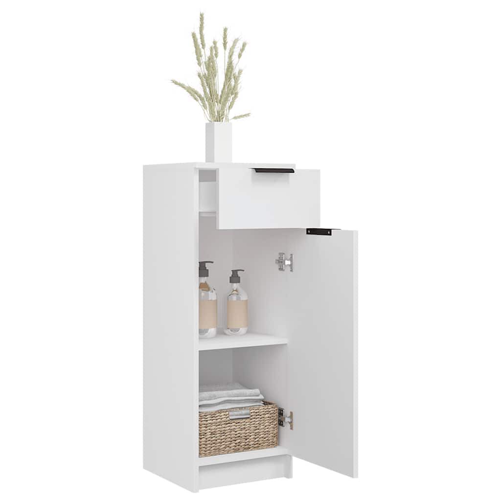 vidaXL Bathroom Cabinet White 32x34x90 cm Engineered Wood