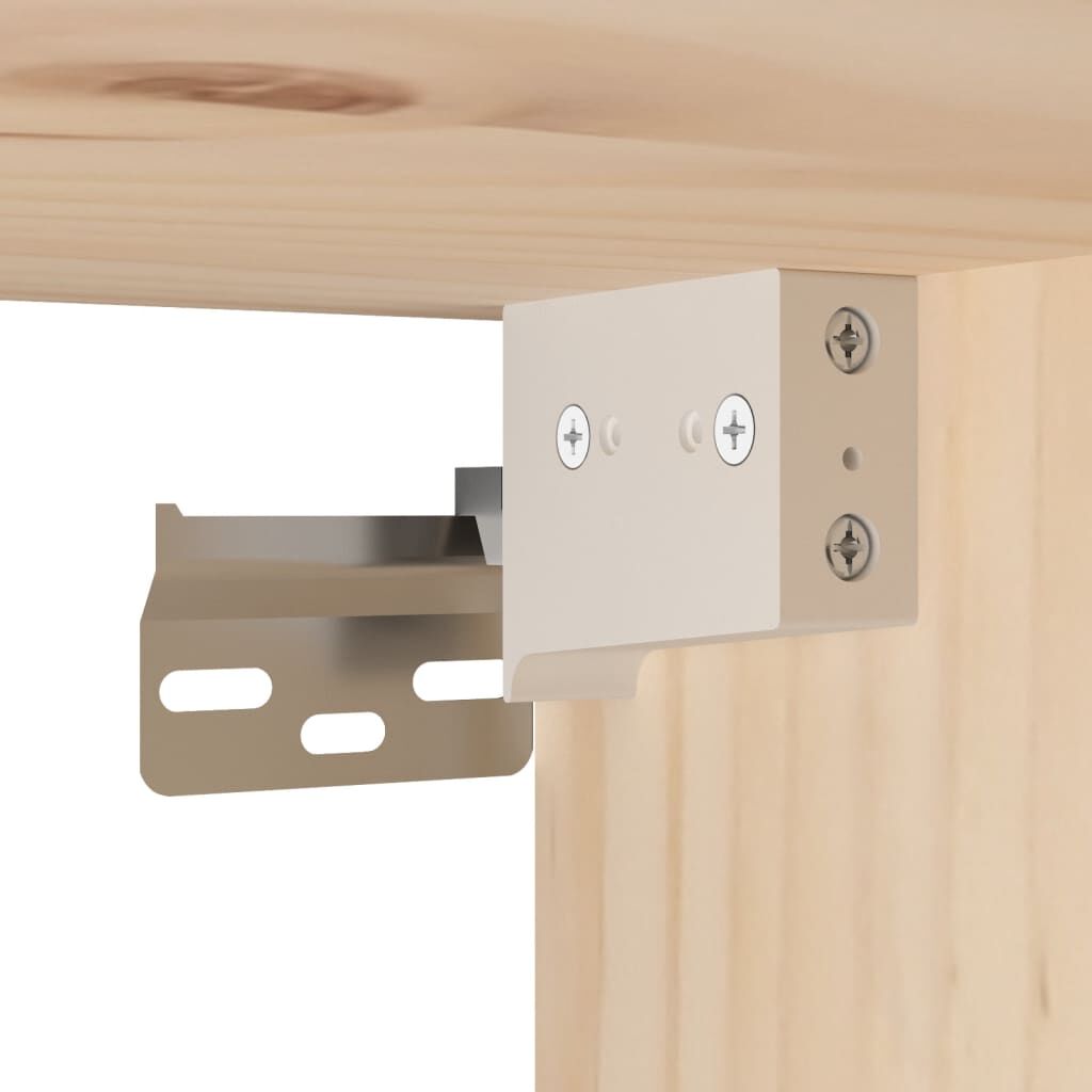 vidaXL Wall Cabinets 2 pcs 100x30x35 cm Solid Wood Pine