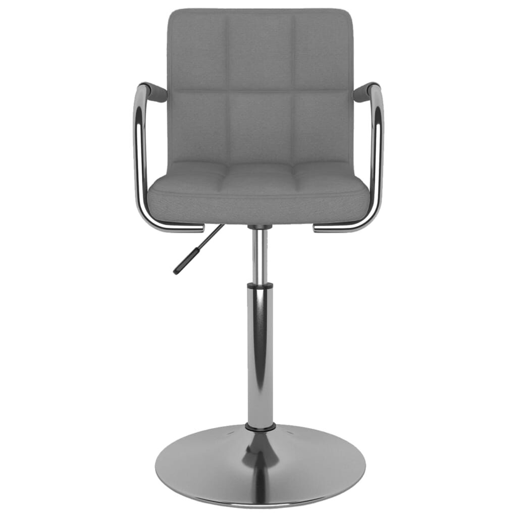 vidaXL Bar Stool Light Grey Fabric