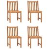 vidaXL 5 Piece Garden Dining Set 80x80 cm Solid Teak Wood