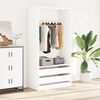 vidaXL Wardrobe White 100x50x200 cm Engineered Wood