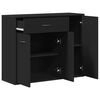vidaXL Sideboard Black 88x30x70 cm Engineered Wood