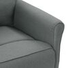 vidaXL Recliner Chair Dark Grey Fabric