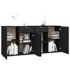 vidaXL Sideboard Black 160x36x75 cm Engineered Wood