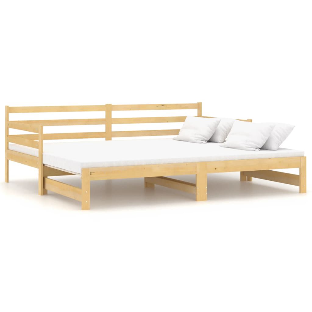 vidaXL Pull-out Day Bed without Mattress 2x(90x200)cm