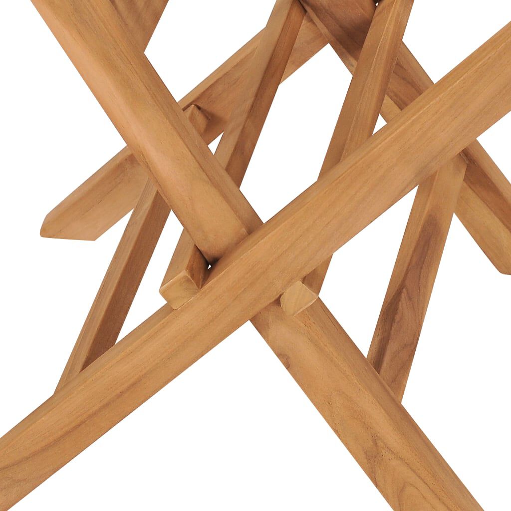 vidaXL Folding Garden Chairs 8 pcs Solid Teak Wood