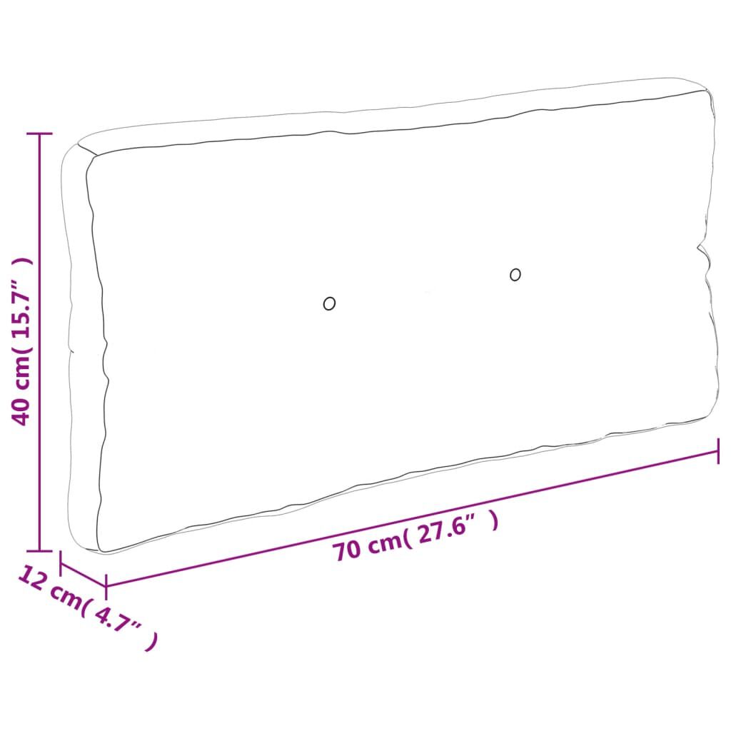 vidaXL Pallet Cushions 2 pcs Cream Fabric