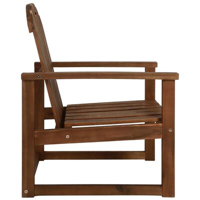 vidaXL Garden Sofa Chairs 2 pcs Solid Acacia Wood, brown vidaXL Garden Sofa Chairs 2 pcs Solid Acacia Wood