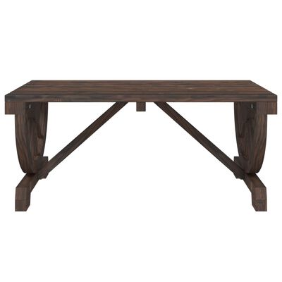 vidaXL Garden Coffee Table 90x50x40 cm Solid Wood Fir, dark brown vidaXL Garden Coffee Table 90x50x40 cm Solid Wood Fir