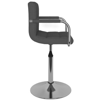 vidaXL Bar Stool Dark Grey Fabric, dark grey vidaXL Bar Stool Dark Grey Fabric