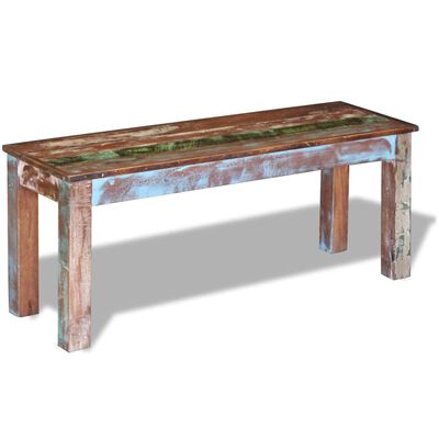 vidaXL Bench Solid Reclaimed Wood 110x35x45 cm,  vidaXL Bench Solid Reclaimed Wood 110x35x45 cm