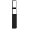 vidaXL Bathroom Cabinet Black 25x26.5x170 cm Engineered Wood