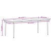 vidaXL 9 Piece Garden Dining Set Black