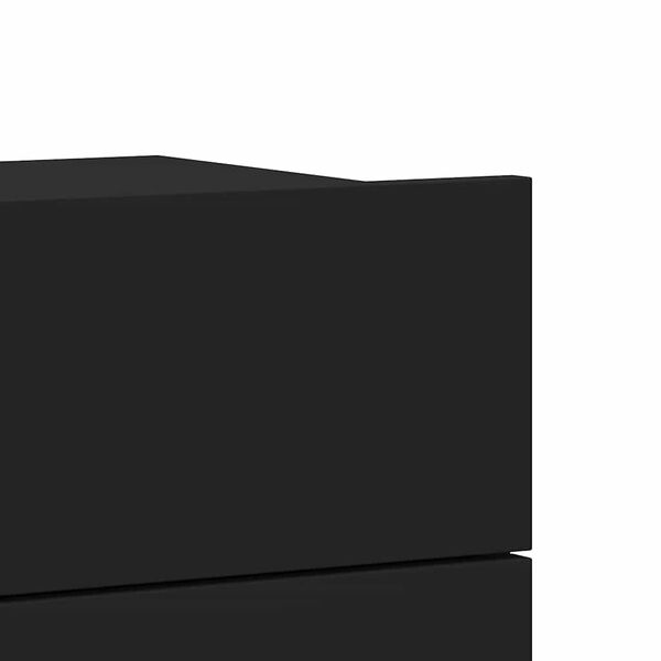 vidaXL Bedside Cabinet Black 40x30x30 cm Engineered Wood