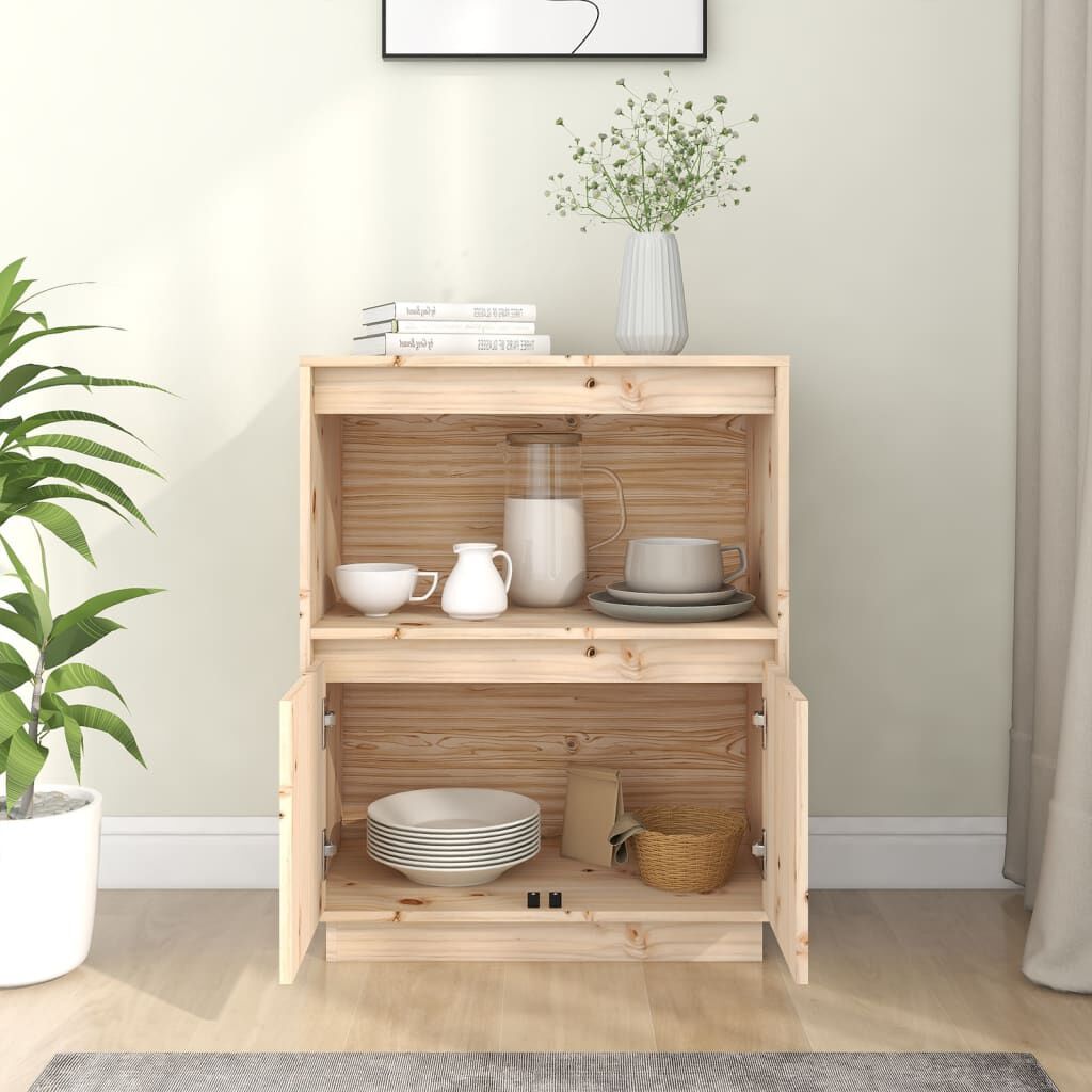 vidaXL Sideboard 60x34x75 cm Solid Wood Pine