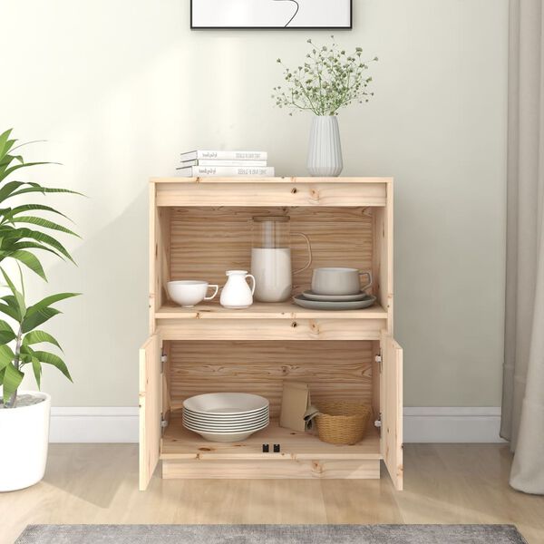 vidaXL Sideboard 60x34x75 cm Solid Wood Pine