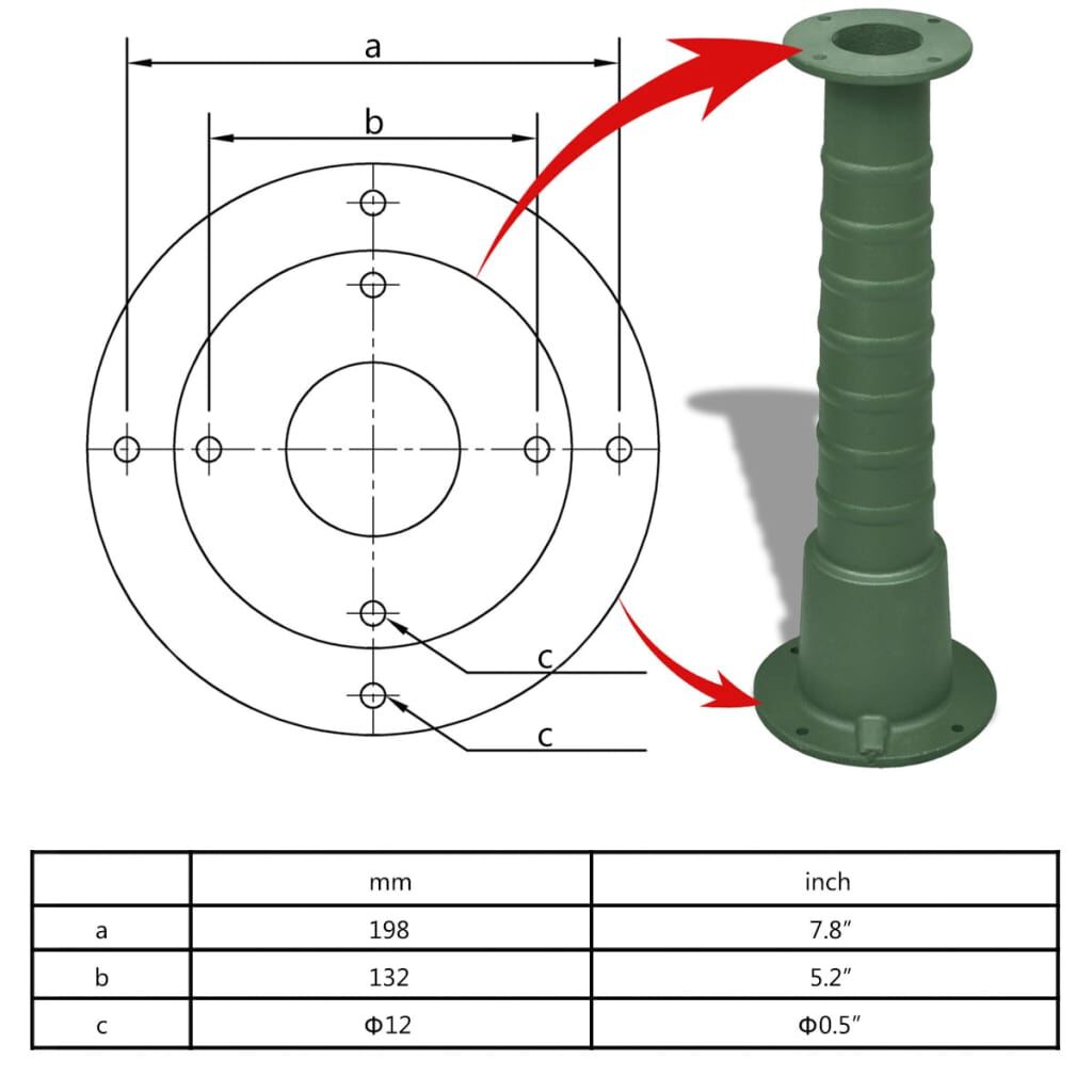 vidaXL Garden Water Pump with Stand