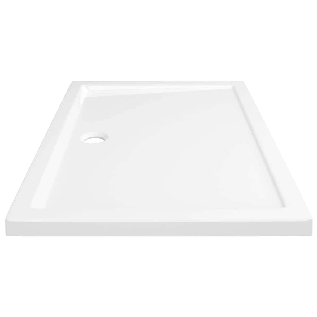 vidaXL Rectangular ABS Shower Base Tray White 70x100 cm
