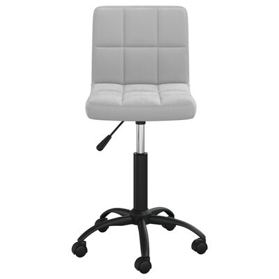 vidaXL Swivel Office Chair Light Grey Velvet, light grey vidaXL Swivel Office Chair Light Grey Velvet