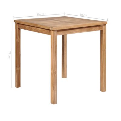 vidaXL 5 Piece Outdoor Dining Set Solid Teak Wood,  vidaXL 5 Piece Outdoor Dining Set Solid Teak Wood