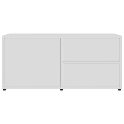 vidaXL TV Cabinet White 80x34x36 cm Engineered Wood, white vidaXL TV Cabinet White 80x34x36 cm Engineered Wood