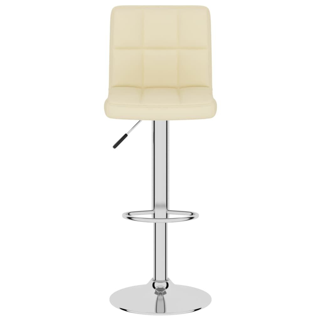 vidaXL Bar Stools 2 pcs Cream Fabric