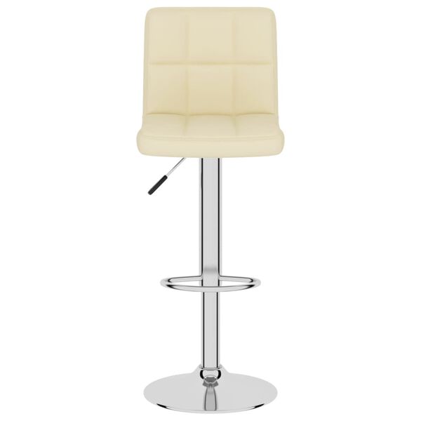 vidaXL Bar Stools 2 pcs Cream Fabric