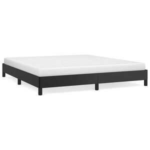 vidaXL Bed Frame without Mattress Black 180x200 cm Faux Leather