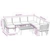 vidaXL 9 Piece Garden Lounge Set with Cushions Solid Wood Acacia