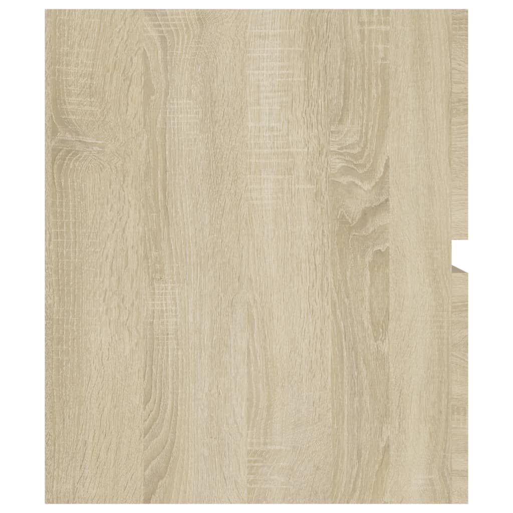 vidaXL Sink Cabinet Sonoma Oak 80x38.5x45 cm Engineered Wood