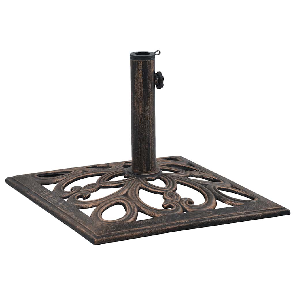 vidaXL Umbrella Base Bronze 12 kg 49 cm Cast Iron, bronze vidaXL Umbrella Base Bronze 12 kg 49 cm Cast Iron