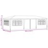vidaXL Professional Party Tent with Side Walls 4x9 m Blue 90 g/m?