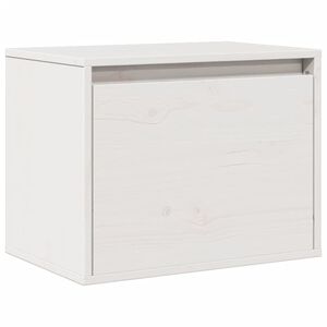 vidaXL Wall Cabinet White 45x30x35 cm Solid Pinewood