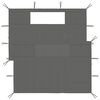 vidaXL Gazebo Sidewall with Windows 4x2 m Anthracite