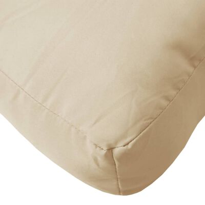 vidaXL Pallet Cushion Beige 50x40x12 cm Fabric, beige vidaXL Pallet Cushion Beige 50x40x12 cm Fabric