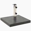 vidaXL Parasol Base Granite 28,5 kg Square Black