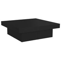 vidaXL Coffee Table Black 90x90x28 cm Engineered Wood, black vidaXL Coffee Table Black 90x90x28 cm Engineered Wood