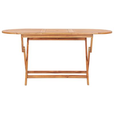 vidaXL 5 Piece Folding Outdoor Dining Set Solid Teak Wood,  vidaXL 5 Piece Folding Outdoor Dining Set Solid Teak Wood