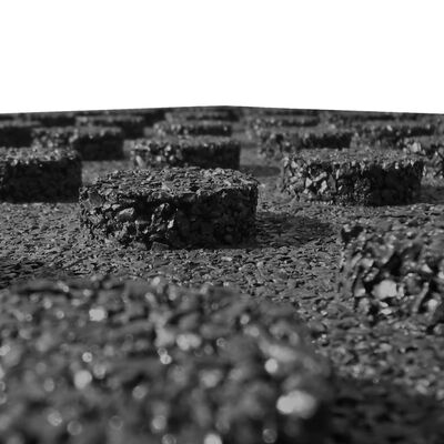 vidaXL Fall Protection Tiles 12 pcs Rubber 50x50x3 cm Black, black vidaXL Fall Protection Tiles 12 pcs Rubber 50x50x3 cm Black