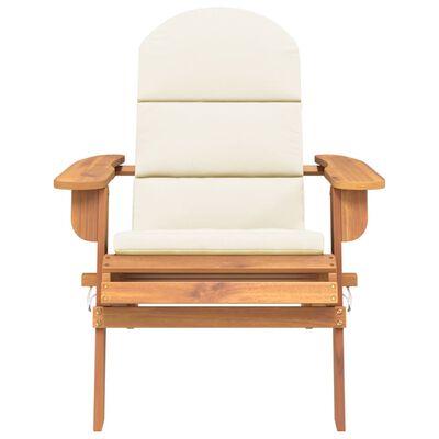 vidaXL Adirondack Garden Chair with Cushions Solid Wood Acacia