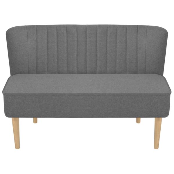 vidaXL Sofa Fabric 117x55.5x77 cm Light Grey