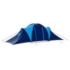 vidaXL Camping Tent Polyester 9 Persons Blue-dark Blue
