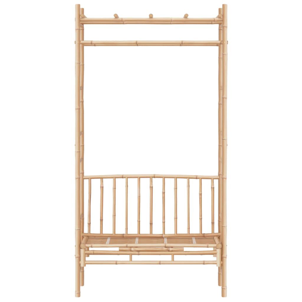 vidaXL Garden Bench with Pergola 116 cm Bamboo
