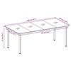 vidaXL 7 Piece Garden Dining Set Grey