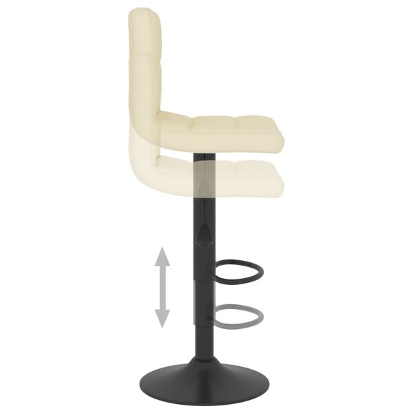 vidaXL Bar Stool Cream Fabric